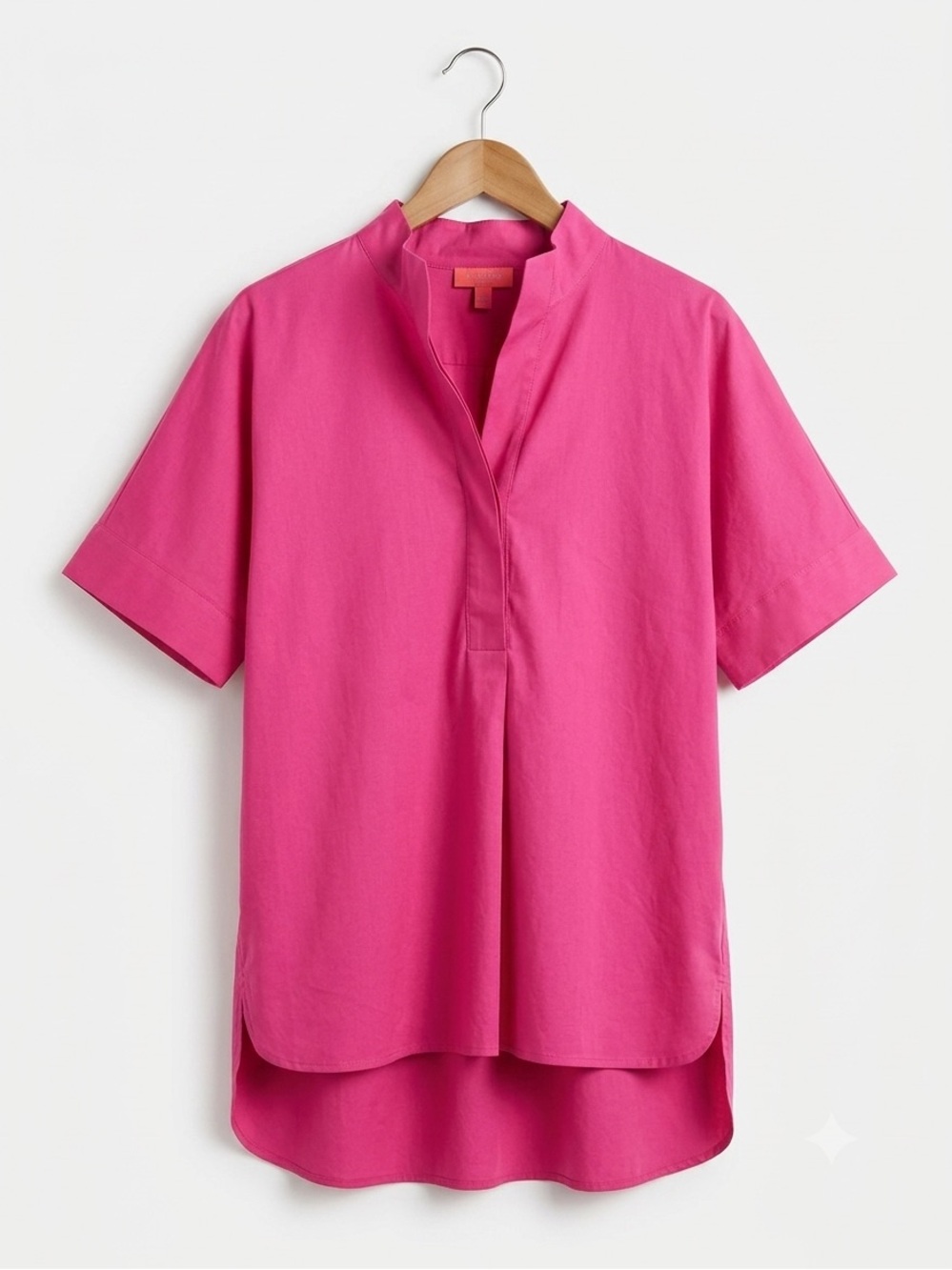 NWT Isaac Mizrahi Live Dolman Sleeve Blouse XL Fuchsia Pink Tunic Top